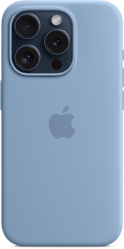 Панель Apple MagSafe Silicone Case для Apple iPhone 15 Pro Winter Blue (MT1L3)