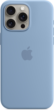 Панель Apple MagSafe Silicone Case для Apple iPhone 15 Pro Max Winter Blue (MT1Y3)