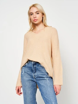 Пуловер жіночий H&M Divided 0842001 XS Бежевий (7000000000496)