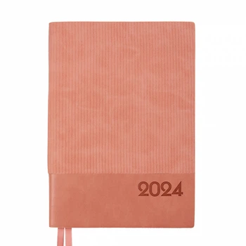Щоденник Leo Planner А5 датований 2024 Velvet рожевий (252430)