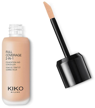 Тональна основа для обличчя Kiko Milano Full Coverage 2-in-1 Foundation & Concealer Warm Rose 10 25 мл (8025272636445)