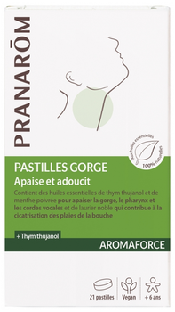 Дієтична добавка Pranarom AromaForce Bio Pastillas Para Garganta 21 Pastillas (5420008514715)