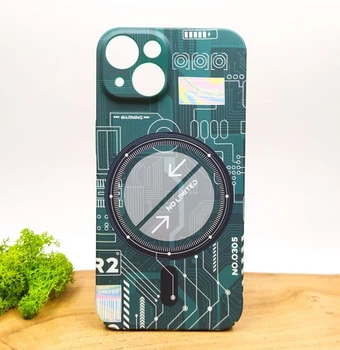 Люминесцентный чехол Berlia case with MagSafe для iPhone 14 Green
