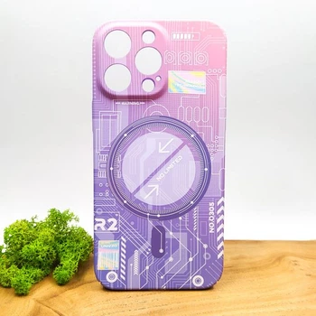 Люминесцентный чехол Berlia case with MagSafe для iPhone 14 Pro Max Pink