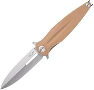 Нож складной ANV Knives Z400 Liner lock, G10, Plain Edge ANVZ400-005 Койот (2000980604661)