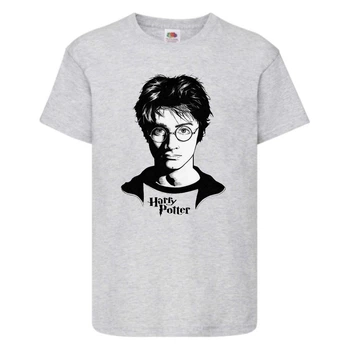 Футболка детская Гарри Поттер 003 (Harry Potter) серая (HPO gr 003) 164 см