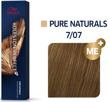 Farba do włosów Wella Professionals Koleston Perfect Me+ Pure Naturals 7/07 60 ml (8005610648248)