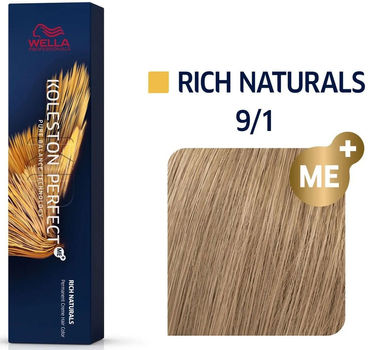 Фарба для волосся Wella Professionals Koleston Perfect Me+ Rich Naturals 9/1 60 мл (8005610627748)