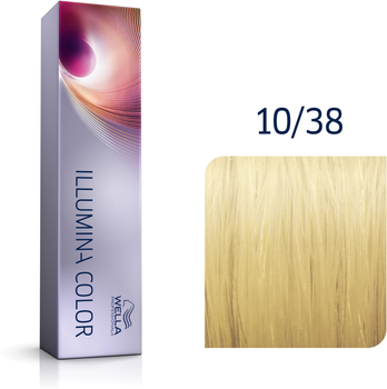 Farba do włosów Wella Professionals Illumina Color 10/38 60 ml (8005610539348)