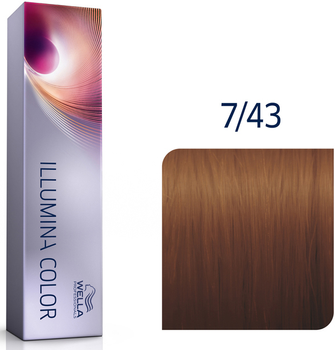 Farba do włosów Wella Professionals Illumina Color 7/43 60 ml (8005610538839)