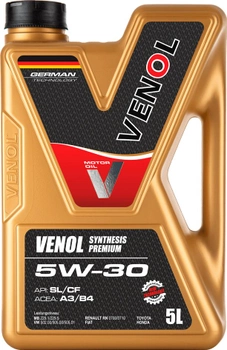 Моторна олива Venol Synthesis Premium SL CF 5W-30 5 л (VEN29628)