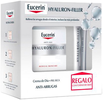 Krem do twarzy Eucerin Hyaluron Filler Day Cream Dry Skin Set 2 Pieces 50 ml (4005800247859)