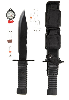 Нож тактический Mil-Tec Uberleben Messer TYPE SPECIAL FORCES черный (15368000)