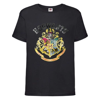 Футболка детская Гарри Поттер 008 (Harry Potter) черная (HPO blc 008) 128 см