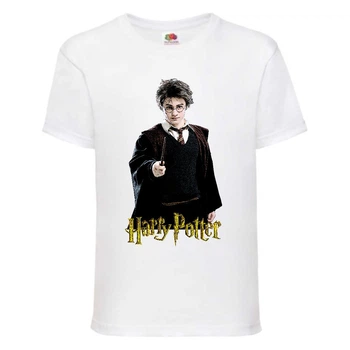 Футболка детская Гарри Поттер (Harry Potter) белая (HPO wh 001) 128 см