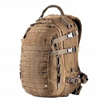 Штурмовий рюкзак 25 л M-Tac Mission Pack Laser Cut Coyote з місцем для гідратора та D-кільцях на плечах