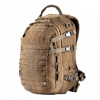 Штурмовой рюкзак 25 л M-Tac Mission Pack Laser Cut Coyote с местом для гидратора и D-кольцах на плечах