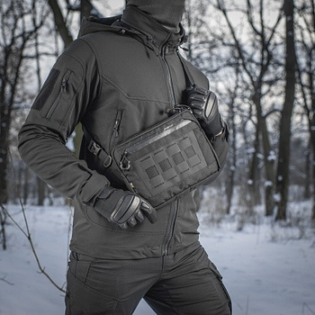 Однолямочная тактическая сумка M-Tac Admin Bag Elite Black с отсеком для пистолета