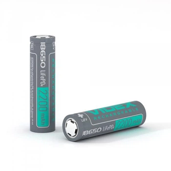 Акумулятор LiFePO4 18650 2200 mAh Videx 18650-LFP/2200/1B (27589)