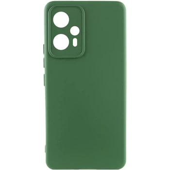 Противоударный Чехол Silicone Cover Lakshmi Full Camera (A) для Xiaomi Redmi Note 12T Pro Зеленый / Dark green