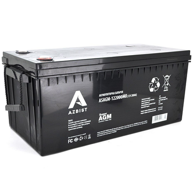 Аккумуляторная батарея Super AGM AZBIST ASAGM122000M8 12V 200Ah