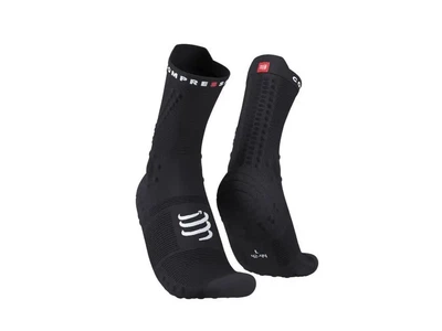 Высокотехнологические беговые безшовные носки Pro Racing Socks V4.0 Trail, Black/Red, T4 (44-47)