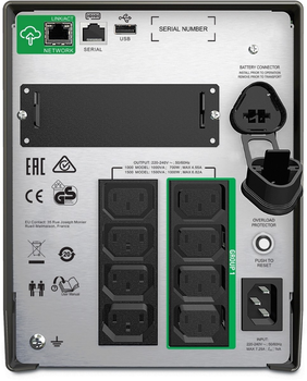 UPS APC Smart-UPS 1000VA Tower LCD z SmartConnect (SMT1000IC)