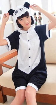 Летняя Пижама Кигуруми My Kigu Панда М 155-165 см Хлопок (4011)