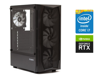 Игровой компьютер Zalman N4 Tower NEW / Intel Core i7-10700 (8 (16) ядер по 2.9-4.8 GHz) / 16 GB DDR4 / 240 GB SSD + 2000 GB HDD / GeForce RTX 3070, 8 GB GDDR6, 256-bit