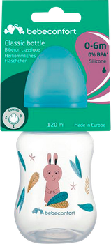 Пляшечка для годування Bebe Confort Little Buddies S.1 PP з силіконовою соскою 120 мл (3102202070)