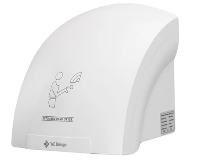 Сушилка для рук белый пластик 1800 Вт POWER PW-203A
