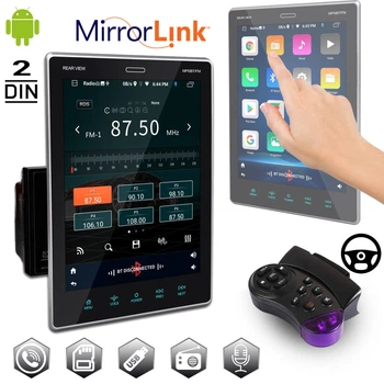 Автомагнитола 2DIN с большим сенсорным экраном 9.5" Tesla Style CML Play TS7577 Android 9.0 16/1Gb Bluetooth, Mirror Link + Пульт на руль