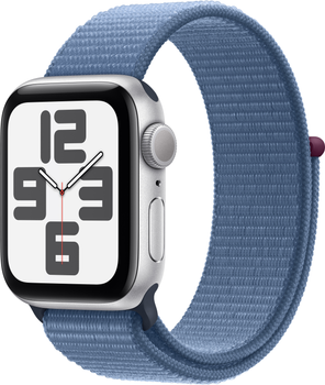 Смарт-годинник Apple Watch SE (2023) GPS 40mm Silver Aluminium Case with Winter Blue Sport Loop (MRE33)