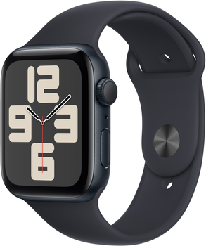 Смарт-годинник Apple Watch SE (2023) GPS 44mm Midnight Aluminium Case with Midnight Sport Band - M/L (MRE93)