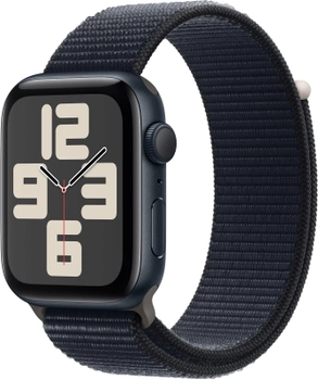 Смарт-годинник Apple Watch SE (2023) GPS 44mm Midnight Aluminium Case with Midnight Sport Loop (MREA3)