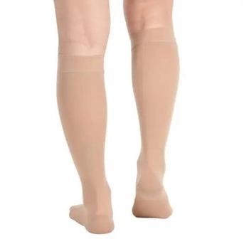 Гольфи компресійні антиварикозні до коліна з відкритим носком Orthopoint ERSA-509-1 Бежеві, Розмір XL