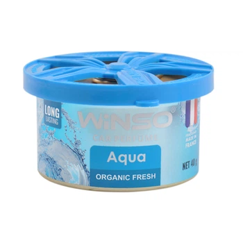 Ароматизатор воздуха Winso Organic Fresh Aqua гелевый 40г для авто и дома освежитель запаха натуральный (LI-D_22-O)