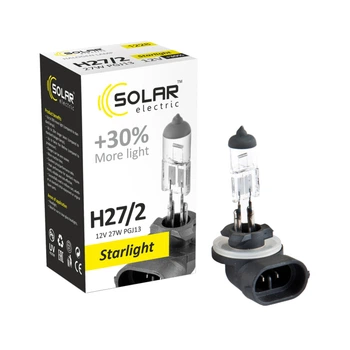 Галогенова лампа Solar H27/2 12V 27W PGJ13 Starlight +30% (1228)
