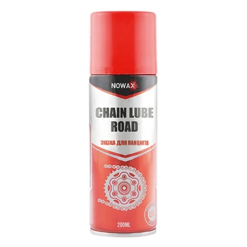 Смазка для цепей Nowax Chain Lube Road 200мл для велосипедов мотоциклов и бензопил водоотталкивающая смазка (LI-D_22-O)
