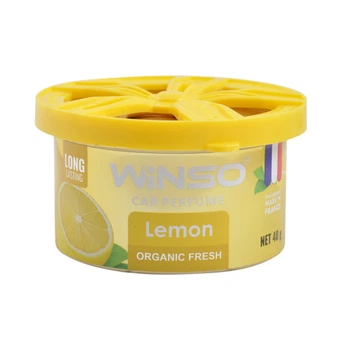 Ароматизатор воздуха Winso Organic Fresh Lemon гелевый 40г для автомобиля дома офисов освежитель воздуха (DO-LI_33S)