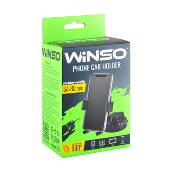 Держатель мобильного телефона Winso механизм 360°, 54-80мм