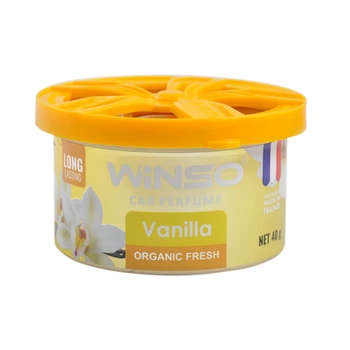 Ароматизатор Winso Organic Fresh Vanilla гелевый 40г для авто и дома освежитель воздуха натуральный ванильный аромат (LI-D_22-O)