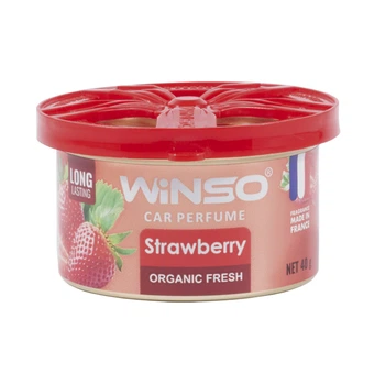 Ароматизатор воздуха Winso Organic Fresh Strawberry гелевый 40г для авто и дома ягодный освежитель (DO-LI_33S)