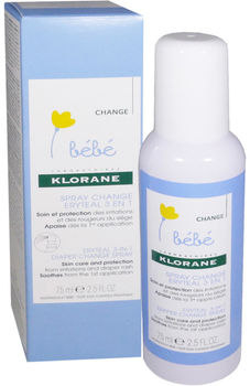 Naprawa sprayu Klorane Baby Change Spray Eryteal 3 in 1 75 ml (3282770200058)