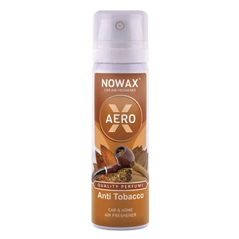 Ароматизатор Nowax X Aero Anti Tobacco 75ml спрей для устранения запахов в машине офисе и доме освежитель воздуха (LI-D_22-O)