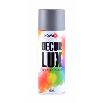 Краска акриловая Nowax Spray Серебряный металлик 450 мл (NX48044/NX65044)