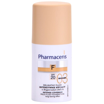 Podkład nawilżający Pharmaceris F-Fluid Long-Lasting High-Coverage SPF20 Shade 03 Bronze 30ml (5900717153219)