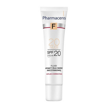 Mus podkładowy do twarzy Pharmaceris F Capilar-Correction Fluid SPF20 Porcelain Verschönerndes Fluid Für Eine Einheitliche Und Aufgehellte Gesichtshaut 30ml (5900717154612)