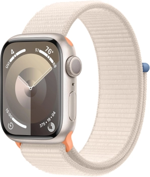 Smartwatch Apple Watch Series 9 GPS 41mm Starlight Aluminium Case with Starlight Sport Loop (MR8V3)