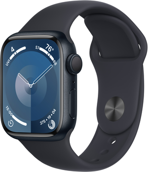 Smartwatch Apple Watch Series 9 GPS 41mm Midnight Aluminium Case with Midnight Sport Band - M/L (MR8X3)
